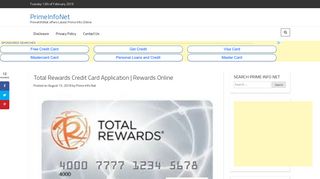 Total Rewards Credit Card Application | Rewards Online - PrimeInfoNet