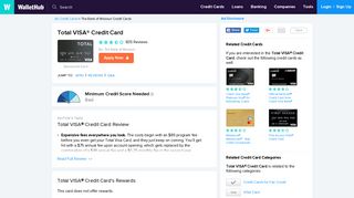 Total VISA Credit Card Reviews - WalletHub