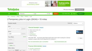 Temporary Jobs in Login | Temporary Job Vacancies Login - totaljobs