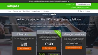 totaljobs: Advertise a job and reach over 18M jobseekers