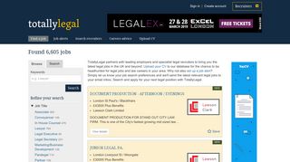 Legal Jobs | Search & Apply Now | TotallyLegal