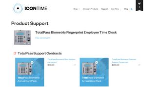 TotalPass Biometric Support – Icon Time