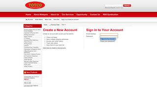 TOTCO Trading Sdn Bhd - Sign in