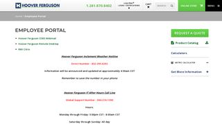 Employee Portal | Hoover Ferguson Group, Inc
