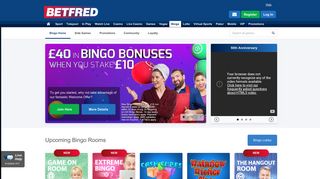 Bingo | Online Bingo with Betfred.com | £40 Sign Up Bonus