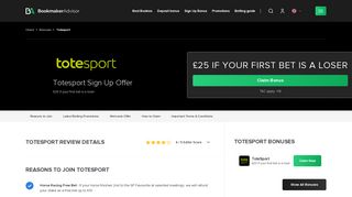 Totesport £25 Welcome Offer, Free Bet & Sign Up Offers ...
