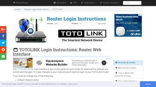 TOTOLINK Login: How to Access the Router Settings | RouterReset