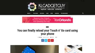You can finally reload your Touch n' Go card using your phone ...
