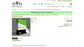 ICR Touch Office Web Cloud Based Back Office - Monthly Subscription