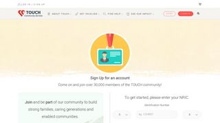Sign Up - TOUCH Community Services