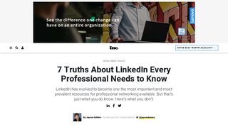 7 Truths About LinkedIn You Need to Know | Inc.com