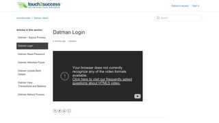 Datman Login – touch2success
