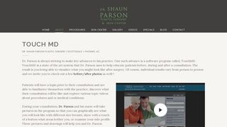 TouchMD Patient Software | Dr. Shaun Parson Plastic Surgery, Phoenix