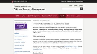 TouchNet Marketplace eCommerce Tool | Office of Treasury ...