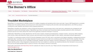 TouchNet Marketplace :: The Bursar's Office | The University of New ...