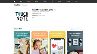 TouchNote: Cards & Gifts on the App Store - iTunes - Apple