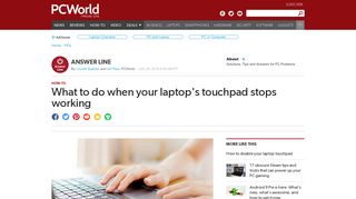 When your laptop's touchpad stops working | PCWorld