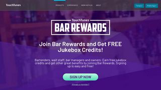 TouchTunes | TouchTunes Bar Rewards