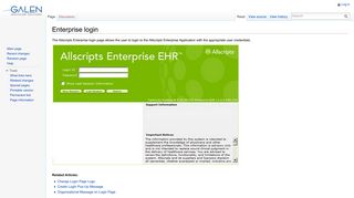Enterprise login - Galen Healthcare Solutions - Allscripts TouchWorks ...
