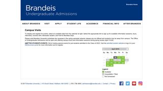 Brandeis University - Campus Visits