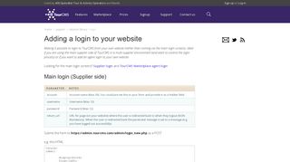 Adding an agent or supplier login to your own website - TourCMS
