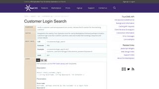 TourCMS API - API: Customer Login Search
