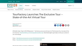 TourFactory Launches The Exclusive Tour -- State-of-the-Art Virtual Tour