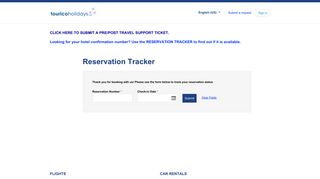 Reservations Support