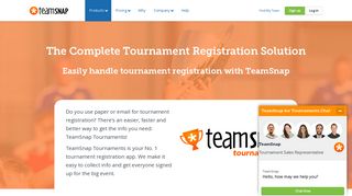 #1 Tournament Registration App - TeamSnap