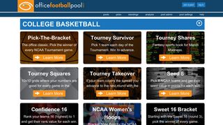Tournament Pools - NCAA Basketball Pool Hosting and Management ...