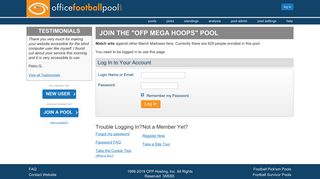 Tournament Pools - Join OFP Mega Pool Sponsored by Office Football ...