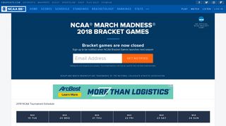 NCAA Tournament Brackets 2018 - March Madness Games ...