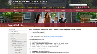 Contact Information : New York Medical College | Touro College