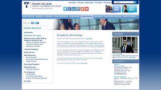Touro Law - Job Listings for Law Graduates | Long Island, New York
