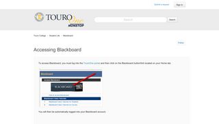 Accessing Blackboard – Touro College
