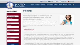 Current Students | Touro University Worldwide
