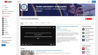 Touro University Worldwide - YouTube