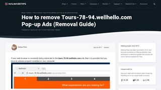 How to remove Tours-78-94.wellhello.com Pop-up Ads (Removal Guide)
