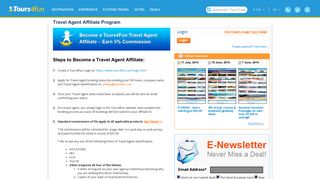 Tours4Fun Travel Agent Affiliate Partners