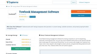 Towbook Management Software Reviews and Pricing - 2019