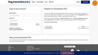 Homeseeker Plus - Login