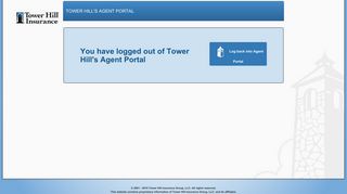 Tower Hill's Agent Portal - Tower Hill Insurance Group – Login
