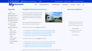 Towergate Touring Caravan Insurance - My Insurance Quotes