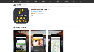 Synchrony Car Care on the App Store - iTunes - Apple