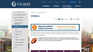 Utilities | Town of Gilbert, Arizona