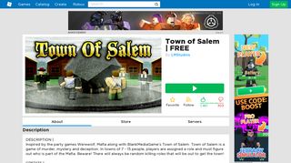 Town of Salem | FREE - Roblox