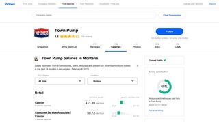 How much does Town Pump pay in Montana? | Indeed.com