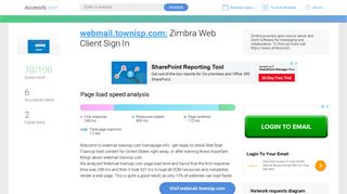 Access webmail.townisp.com. Zimbra Web Client Sign In