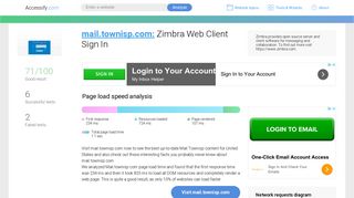 Access mail.townisp.com. Zimbra Web Client Sign In
