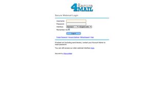 Secure Webmail - 4securemail.com